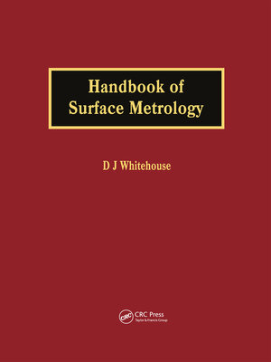 cover image of Handbook of Surface Metrology